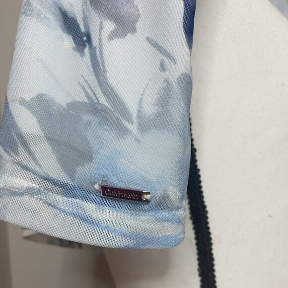 Calvin Klein Boho Hippie Sheer Floral Tee size Medium - Picture 6 of 6
